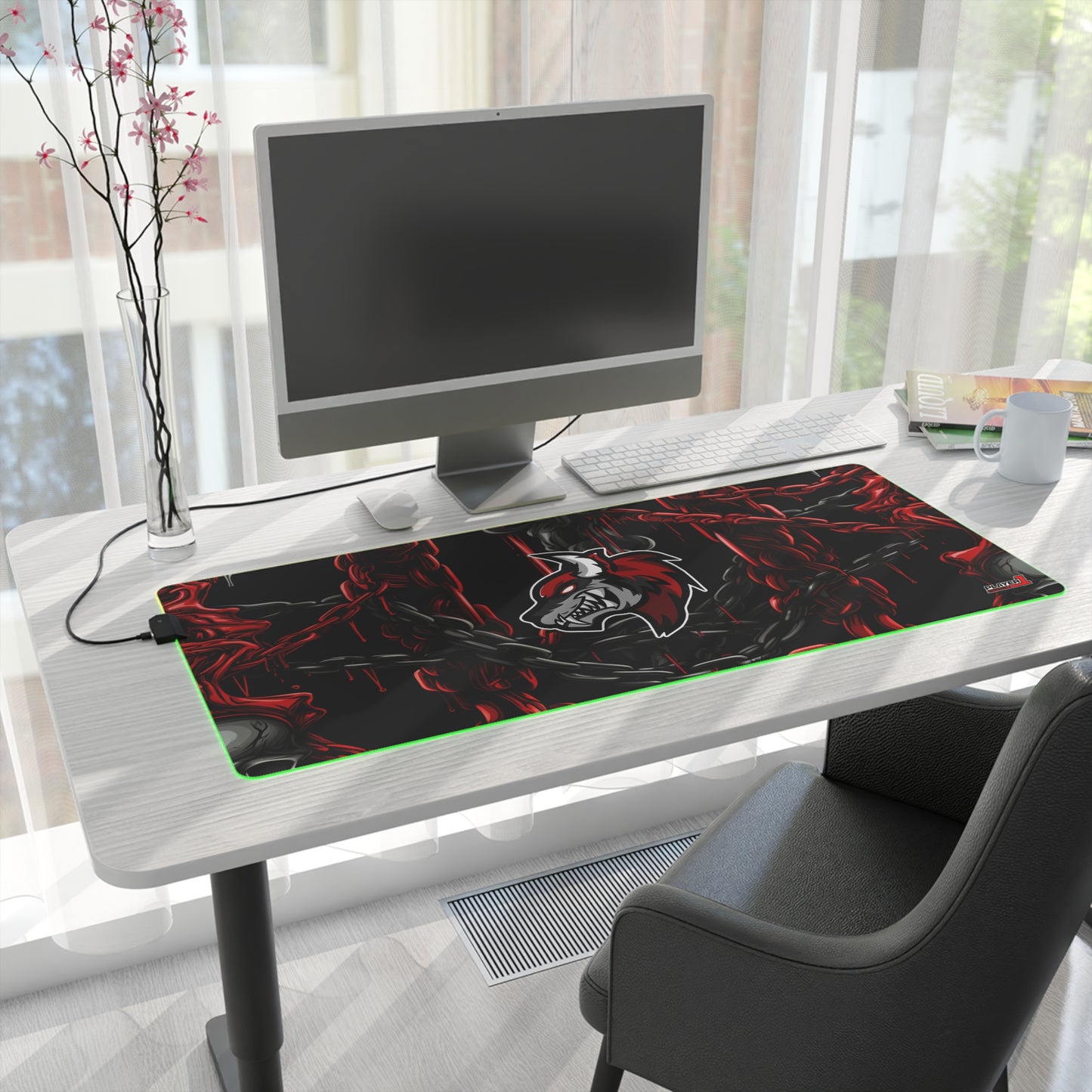 DevilWolf LED Gaming Mouse Pad