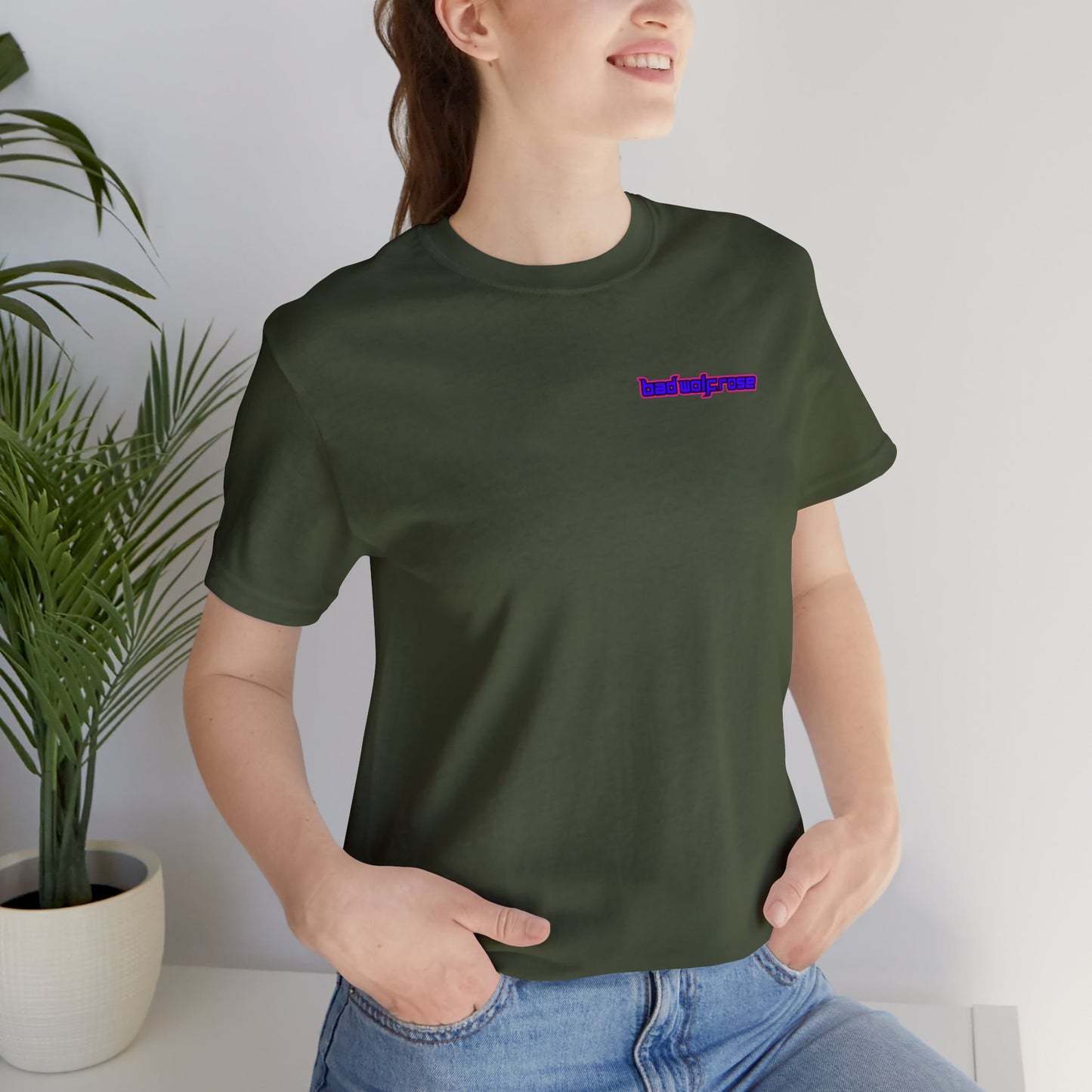 BadWolfRose Back Print Unisex T-shirt
