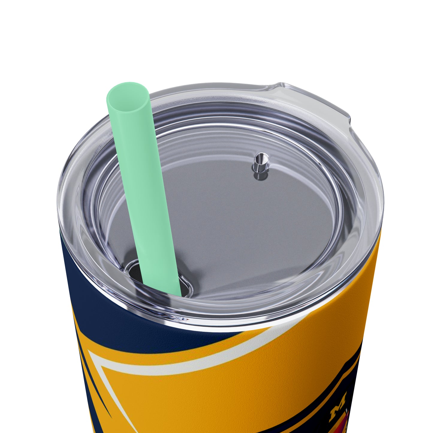 ILikeCheese3434 Skinny Tumbler with Straw, 20oz