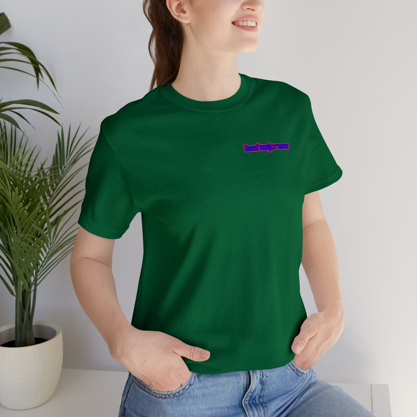 BadWolfRose Back Print Unisex T-shirt