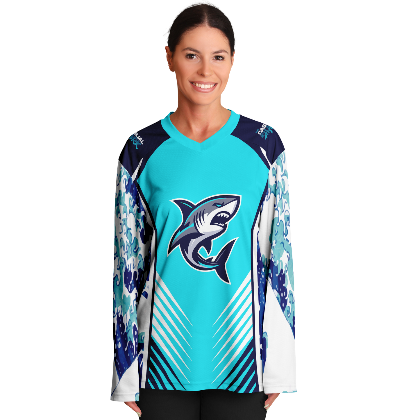 Casual Shark Hockey Jersey