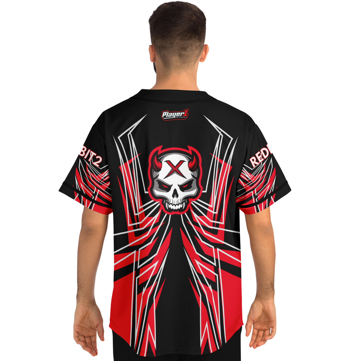 Red Bit Baseball Jersey