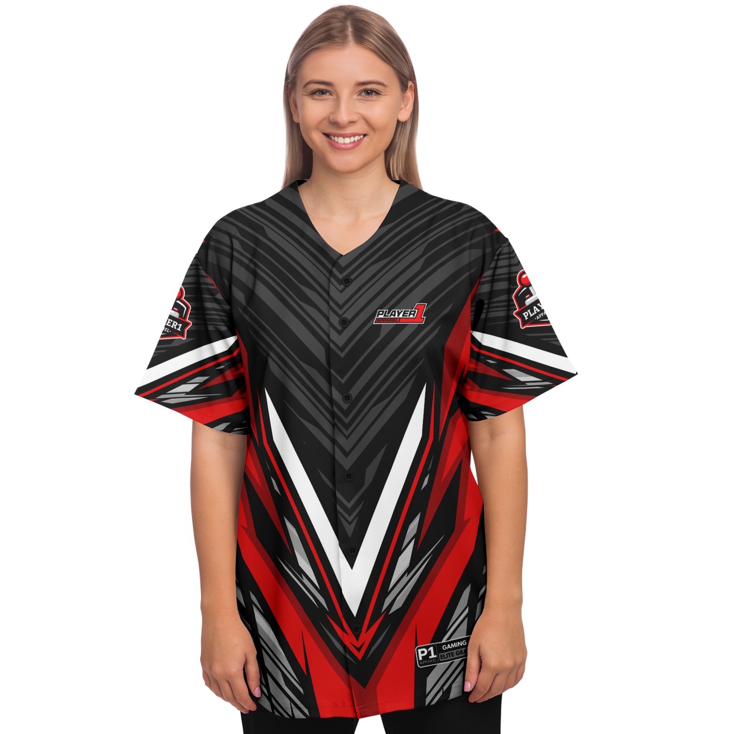 Player1Apparel V2 Unisex Baseball Jersey (CN)