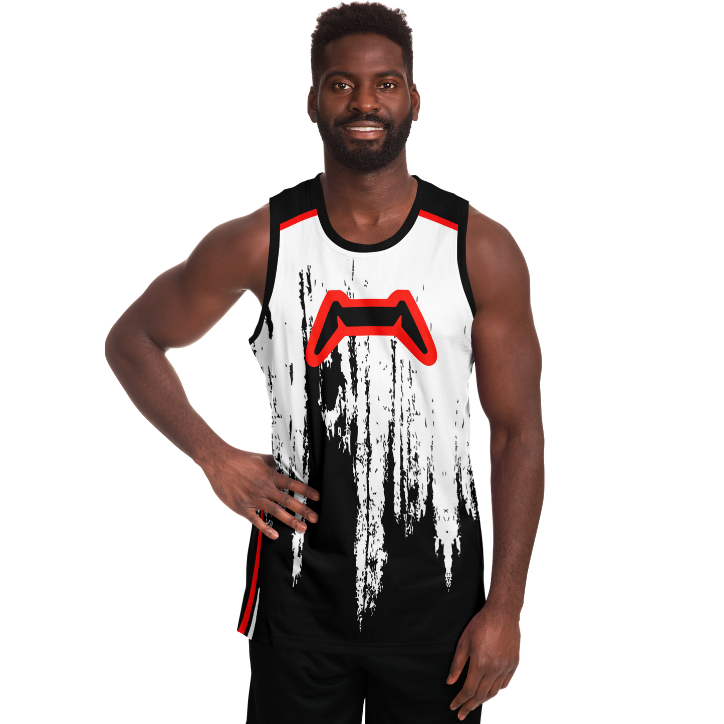 Kontroller Labs White Basketball Jersey
