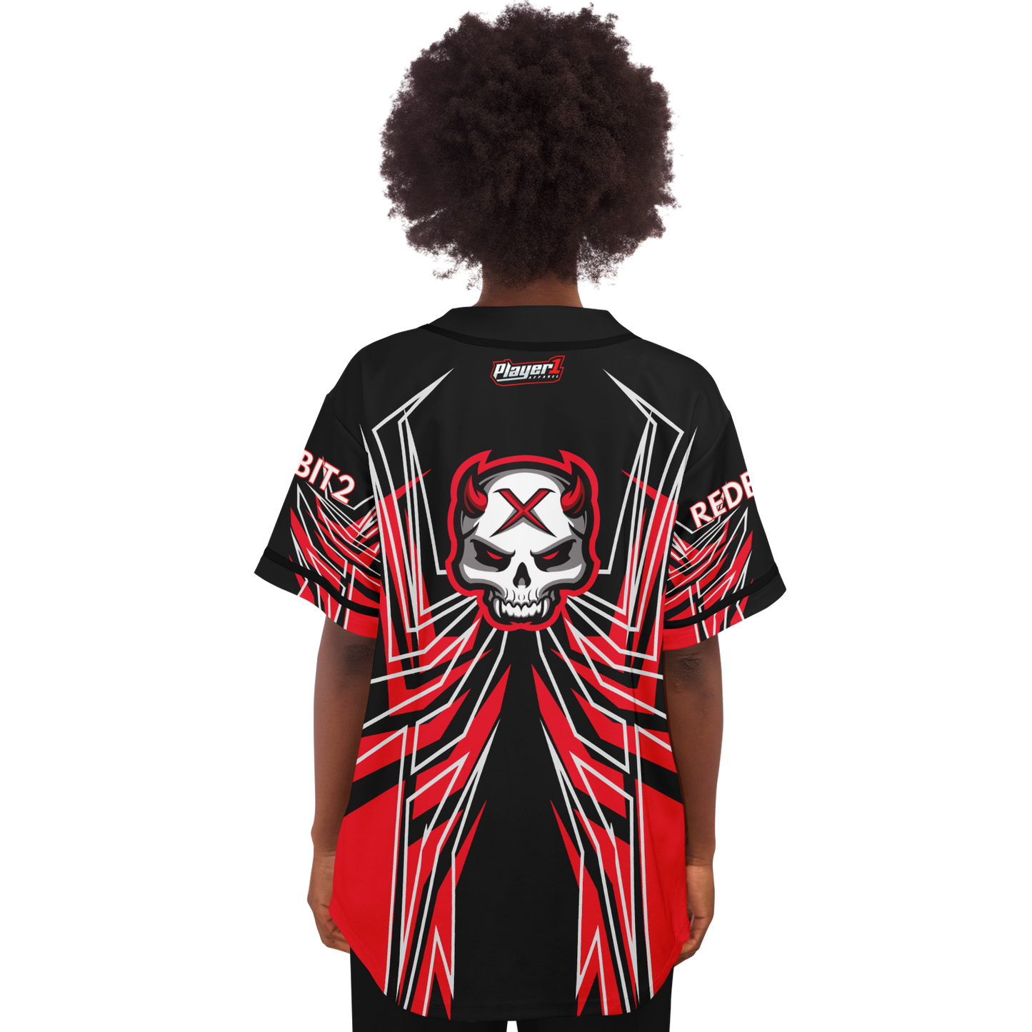 Red Bit Baseball Jersey