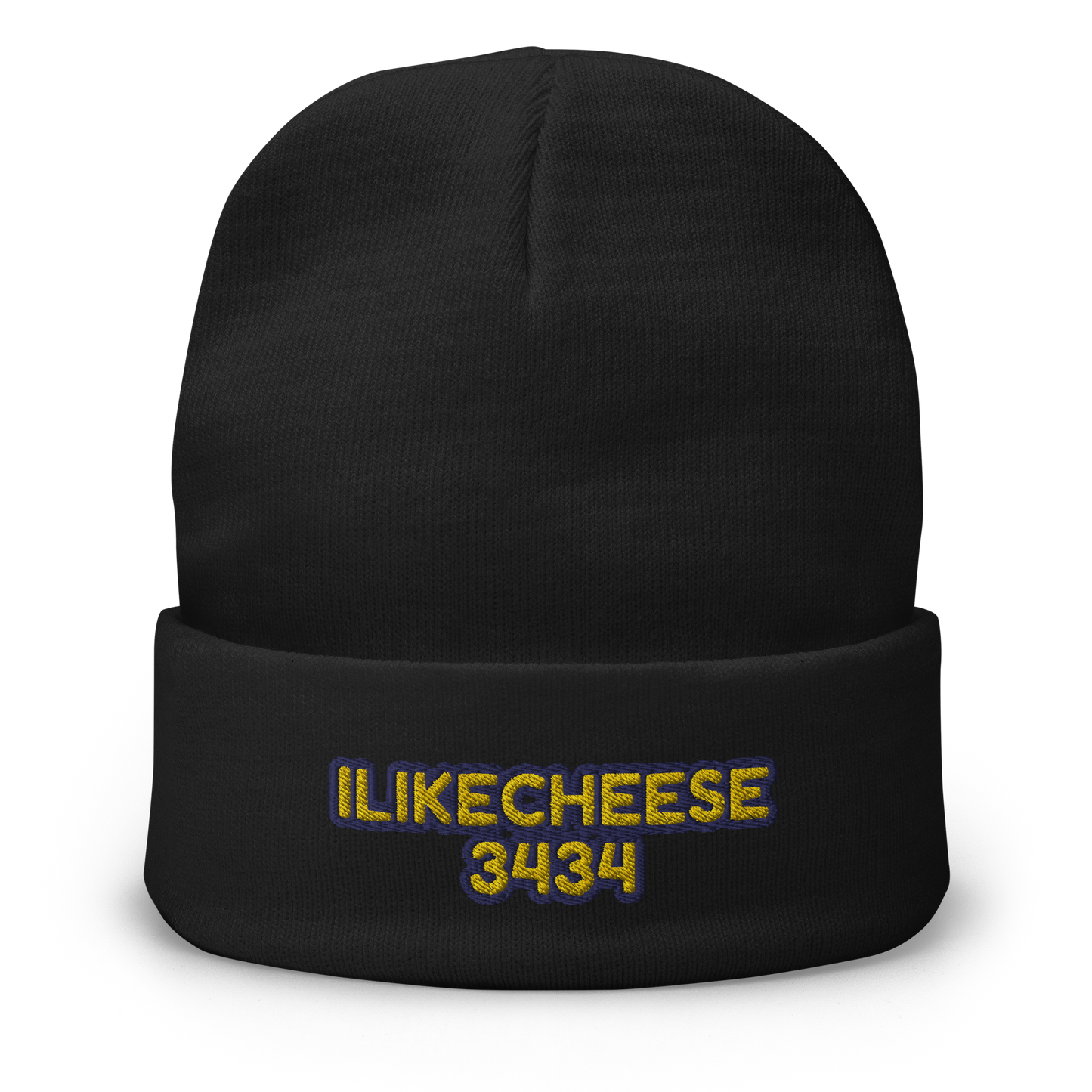 ILikeCheese3434 Embroidered Beanie