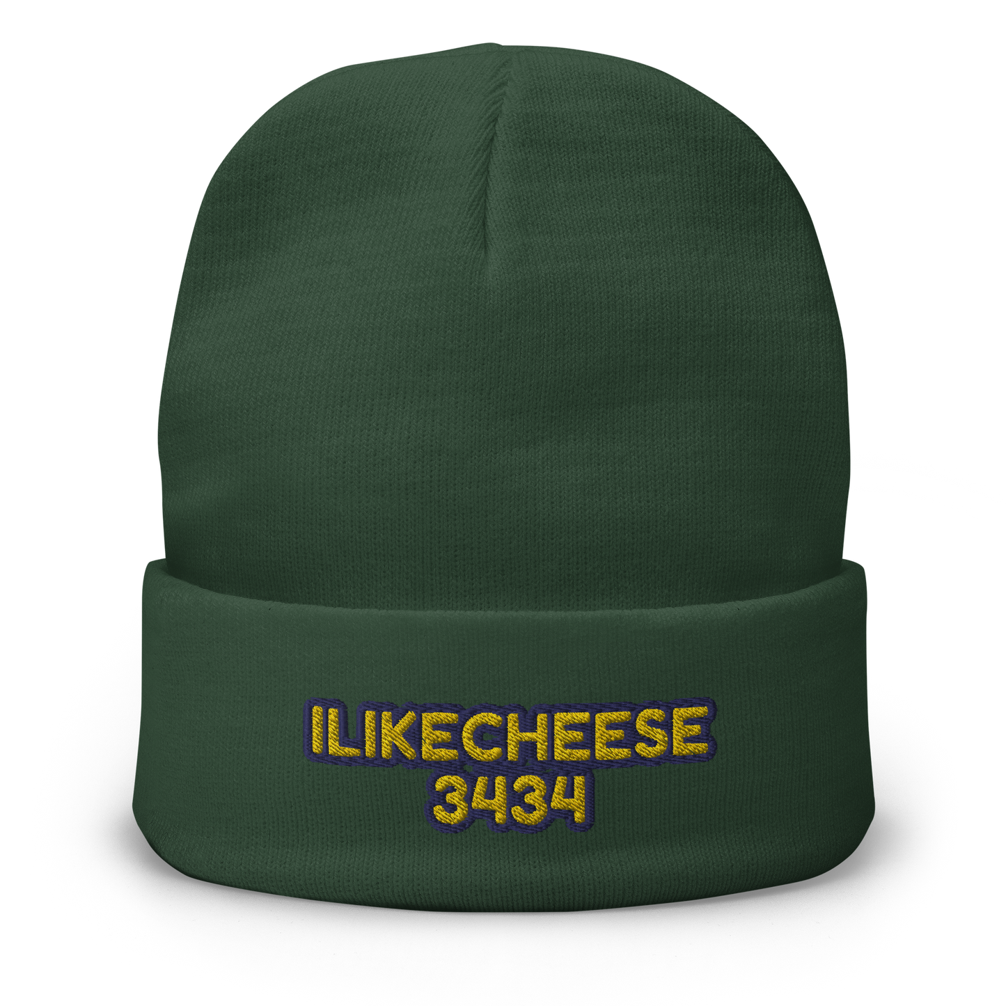 ILikeCheese3434 Embroidered Beanie