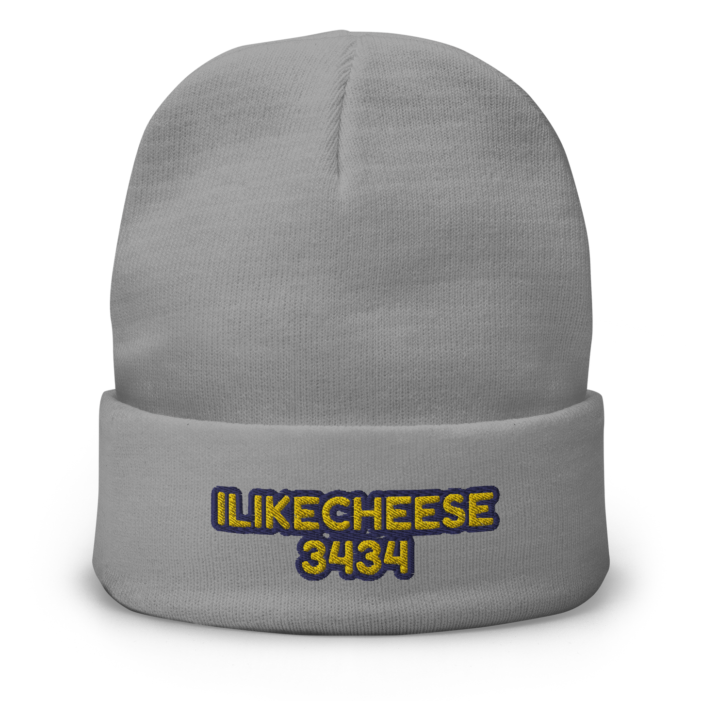 ILikeCheese3434 Embroidered Beanie
