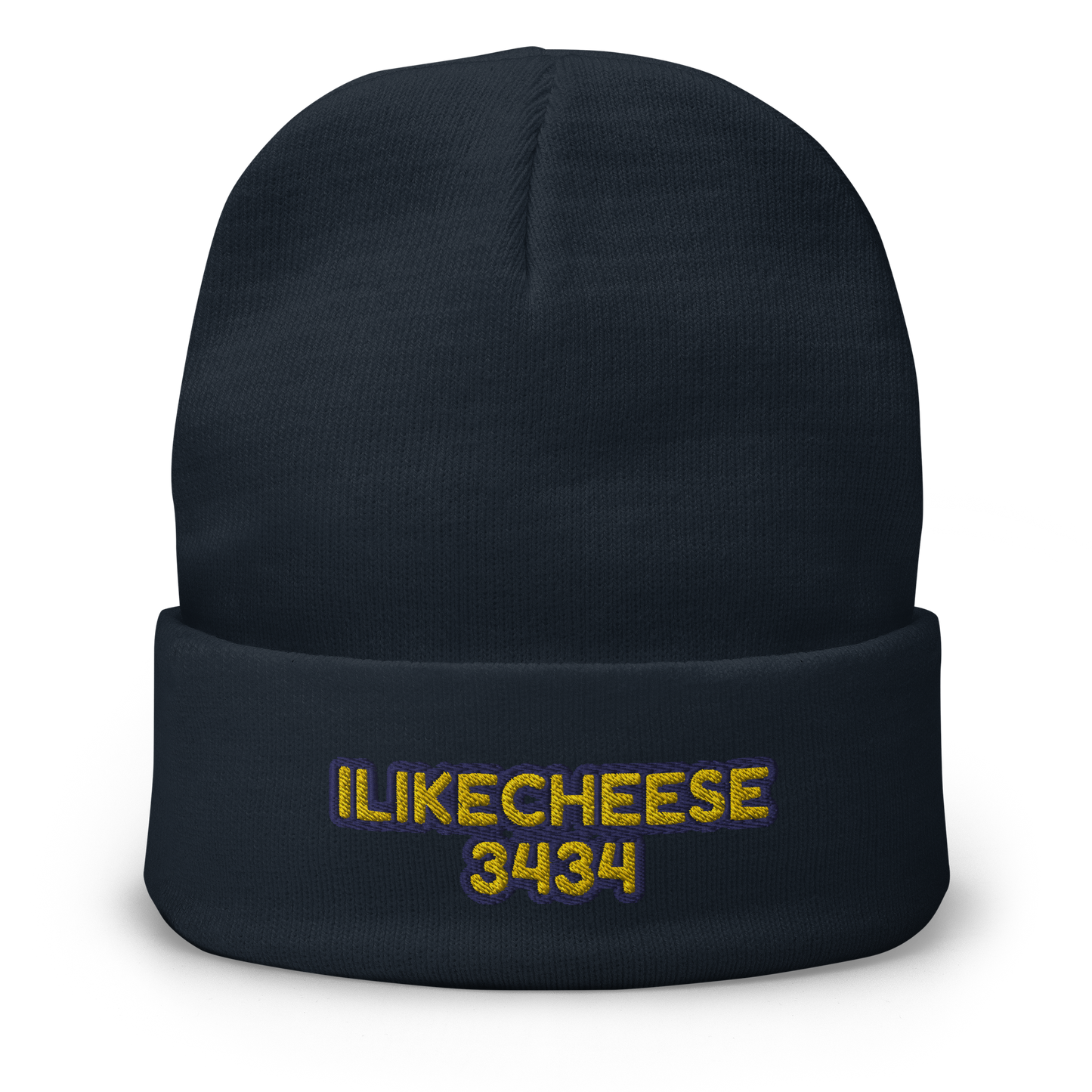 ILikeCheese3434 Embroidered Beanie
