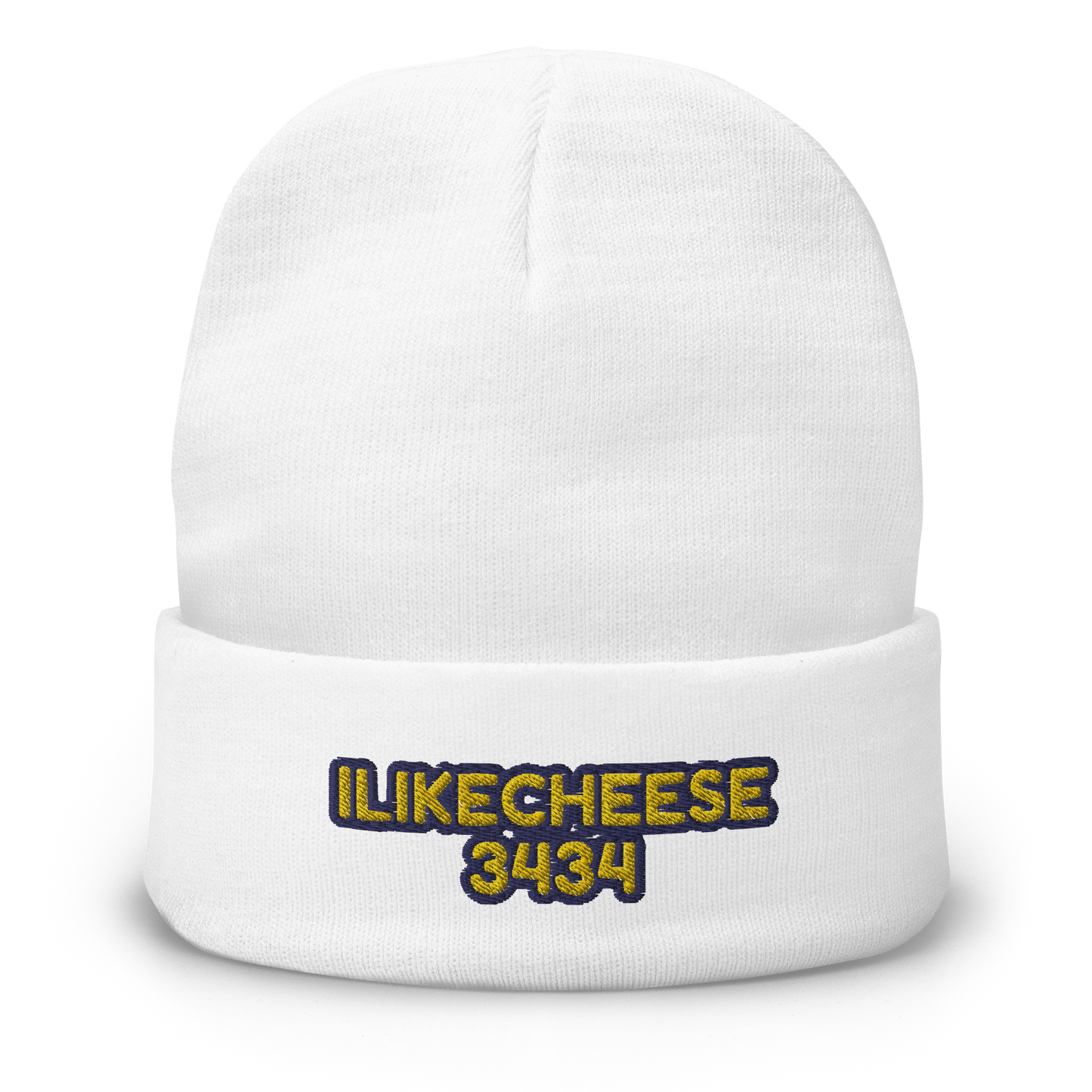 ILikeCheese3434 Embroidered Beanie