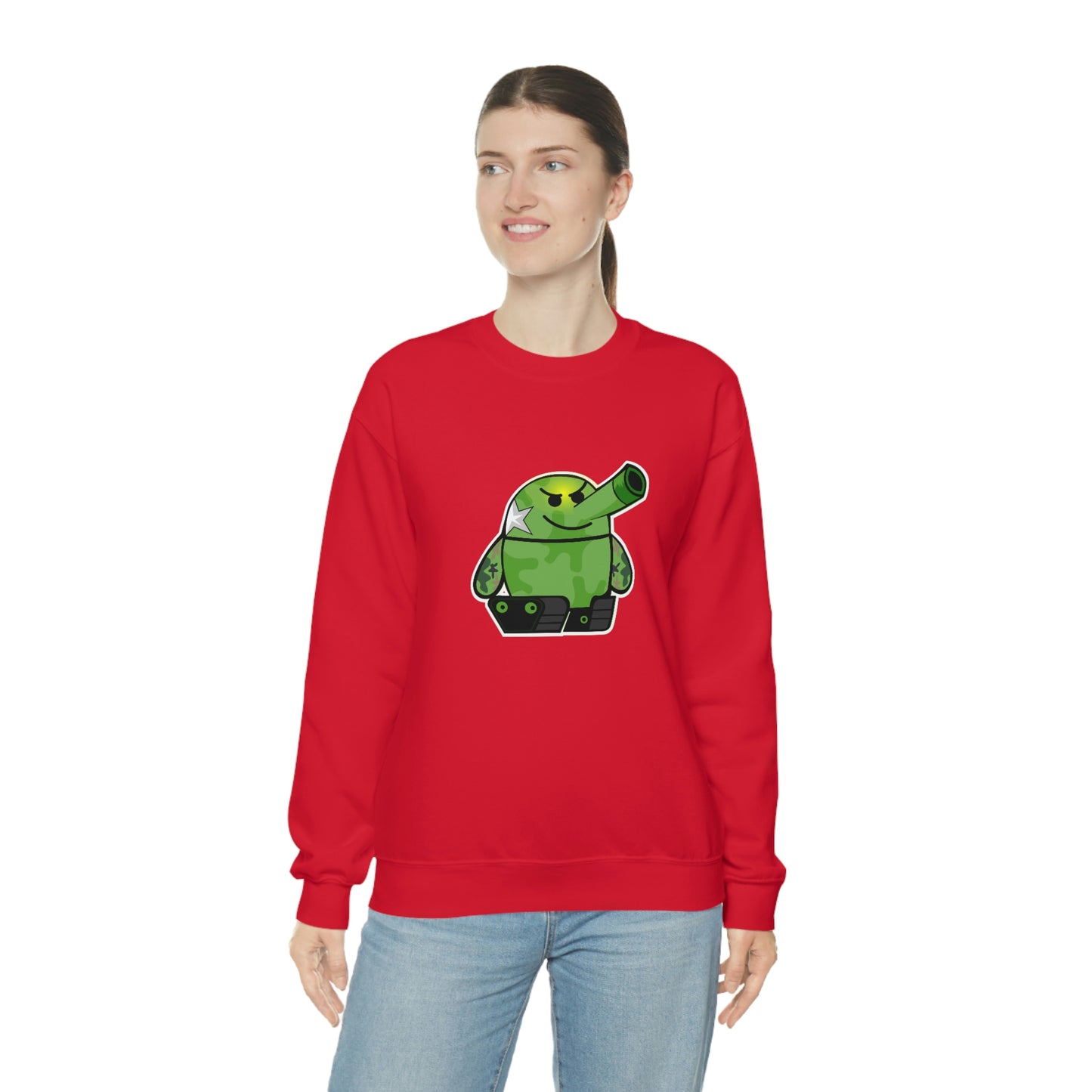Smarmy Tank Cartoon Unisex Sweatshirt