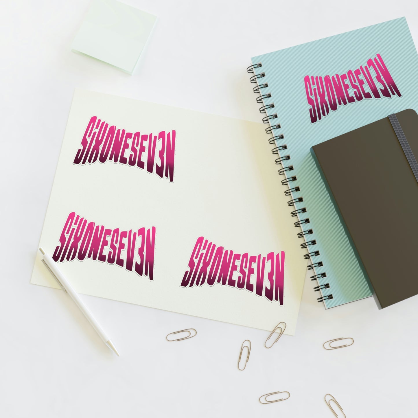 SixOneSev3n Text Sticker Sheets