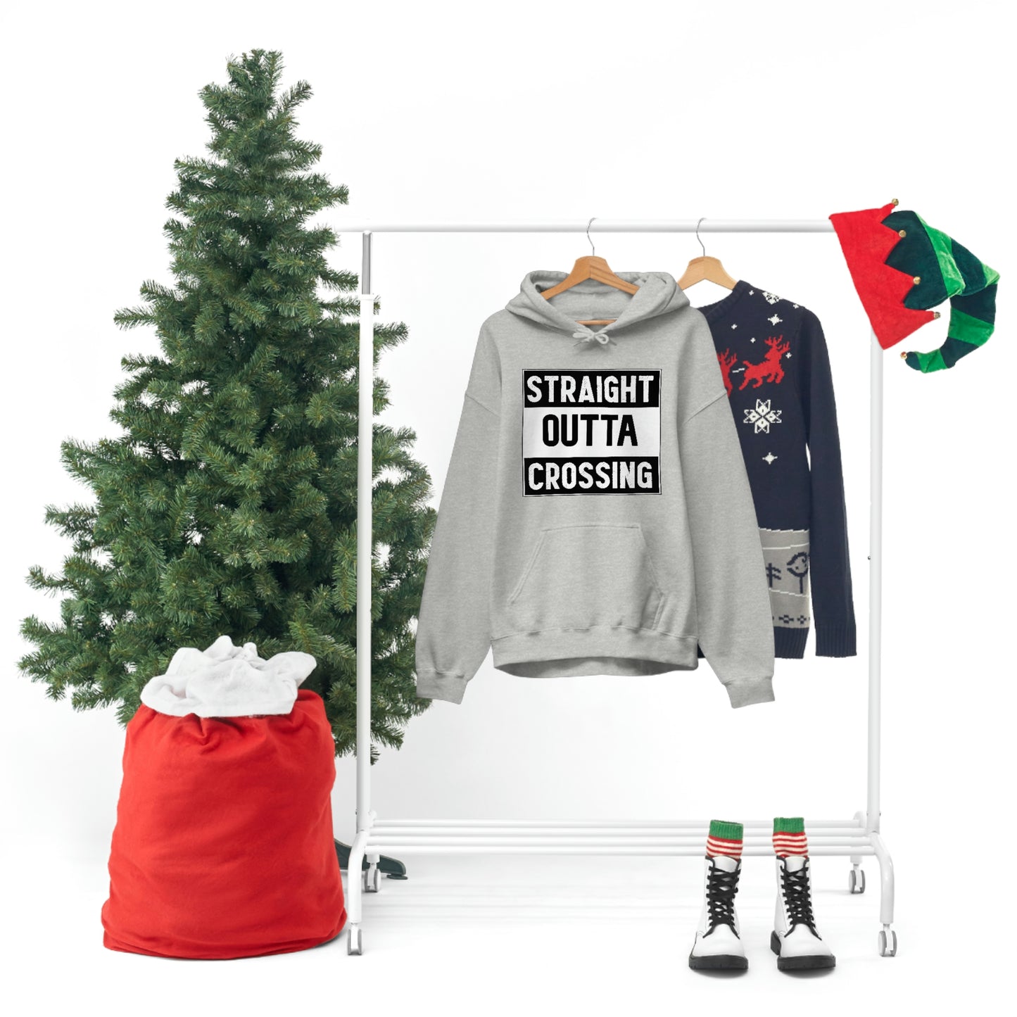 Straight Outta Crossing Unisex Hoodie