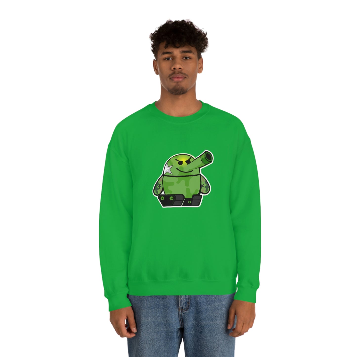 Smarmy Tank Cartoon Unisex Sweatshirt