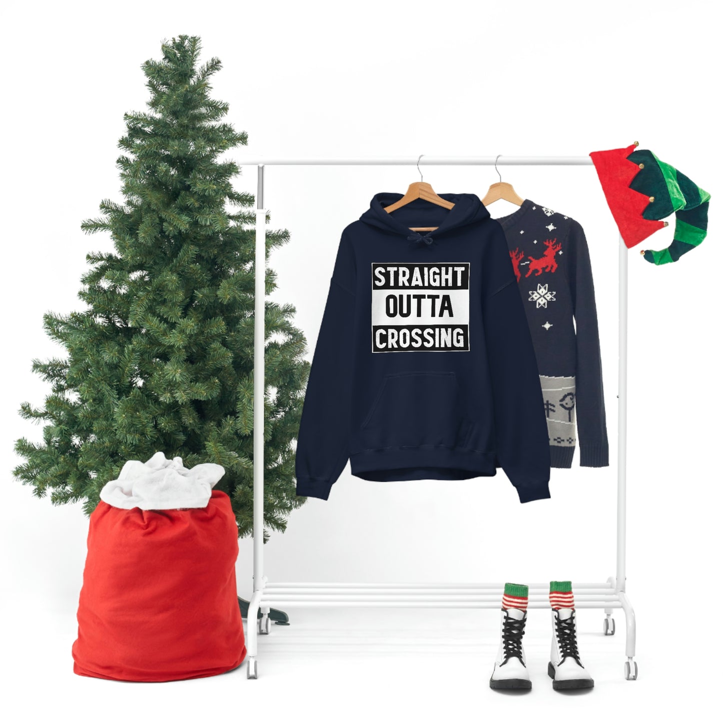 Straight Outta Crossing Unisex Hoodie