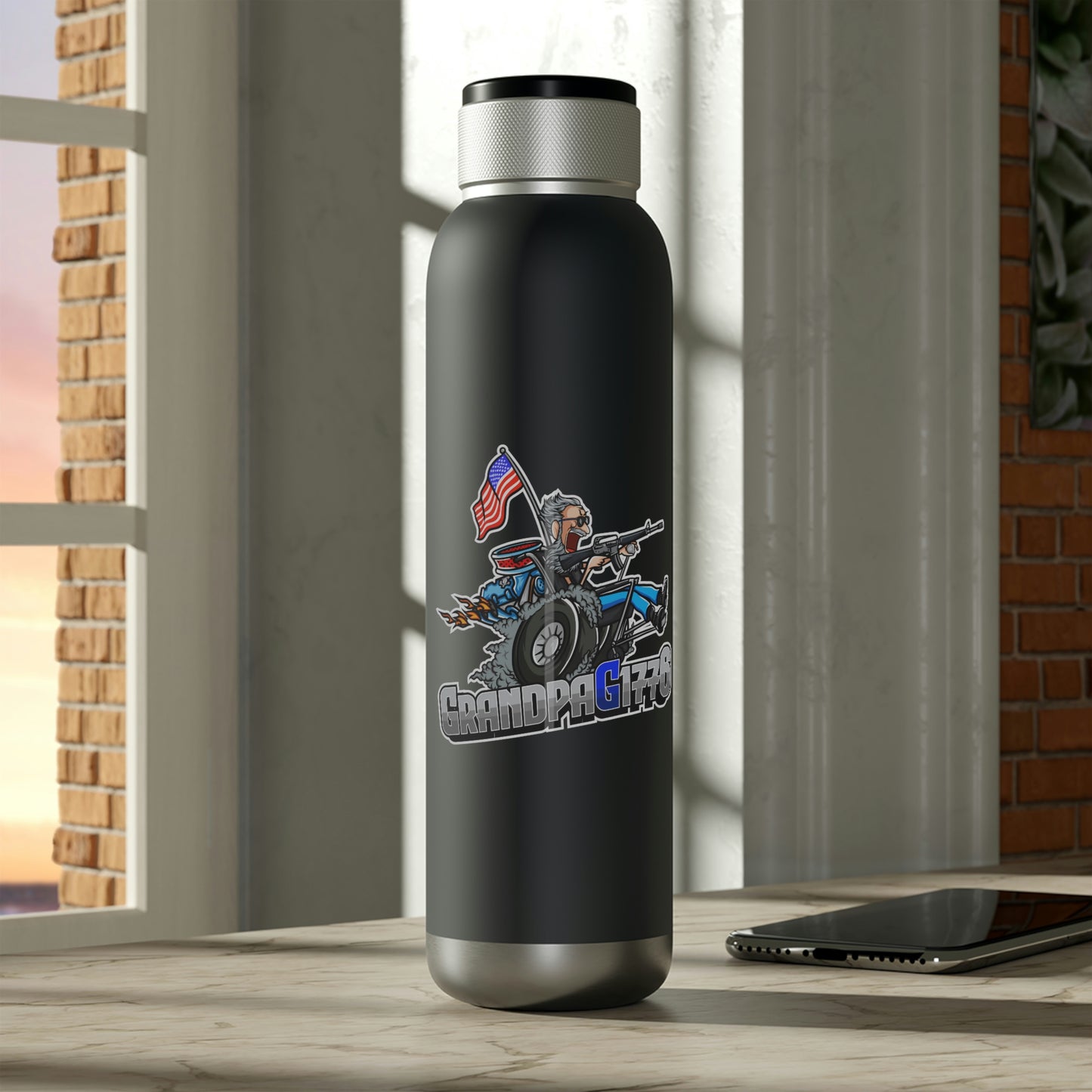 GrandpaG Soundwave Copper Vacuum Audio Bottle 22oz