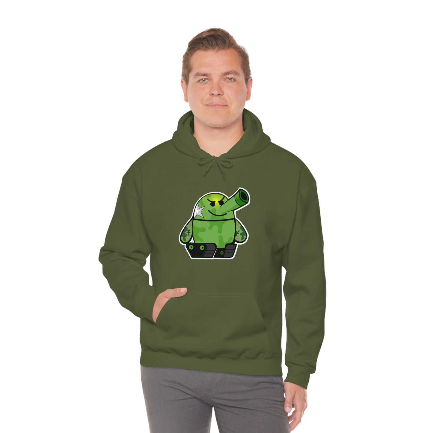 Smarmy Tank Cartoon Unisex Hoodie