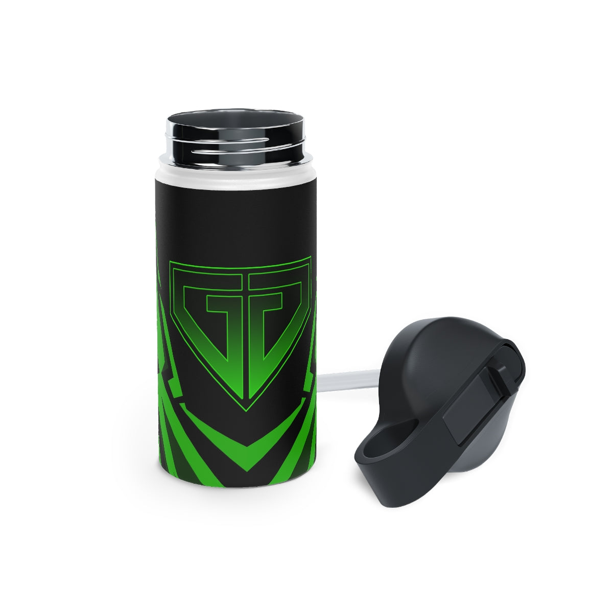 JJ Green Giant Stainless Steel Water Bottle, Standard Lid