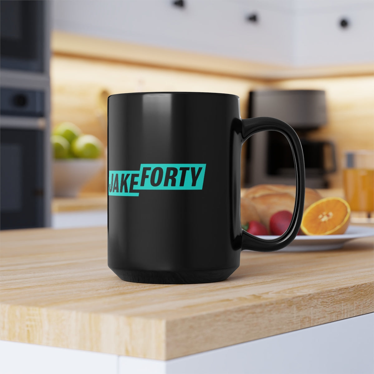 JakeForty Black Mug, 15oz