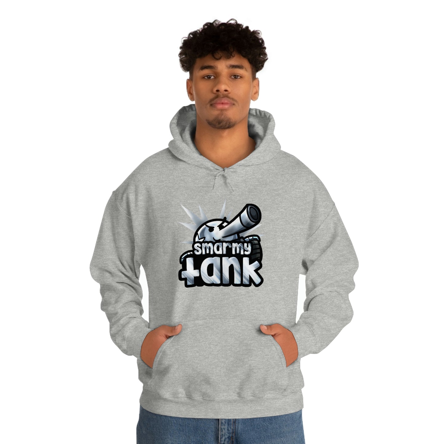 Chrome Smarmy Tank Unisex Hoodie