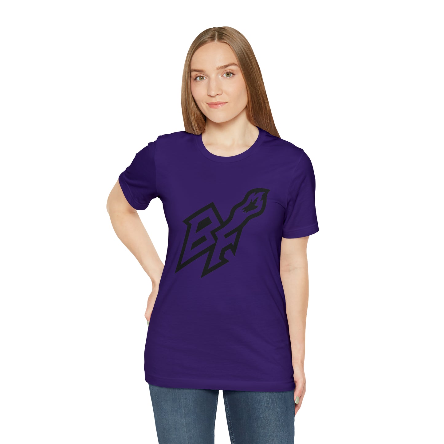 BlackFox Unisex T-shirt W/Black Logo