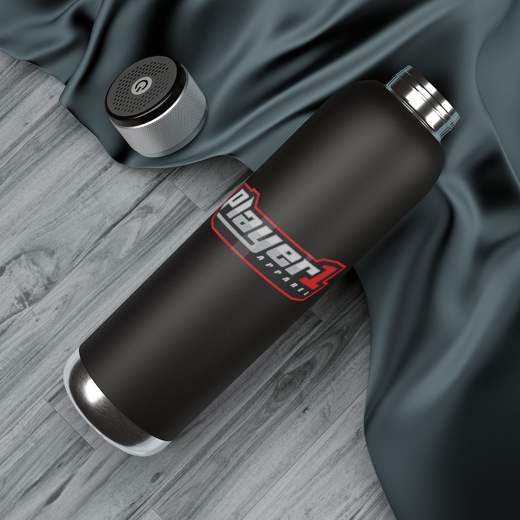 Player1Apparel Soundwave Copper Vacuum Audio Bottle 22oz