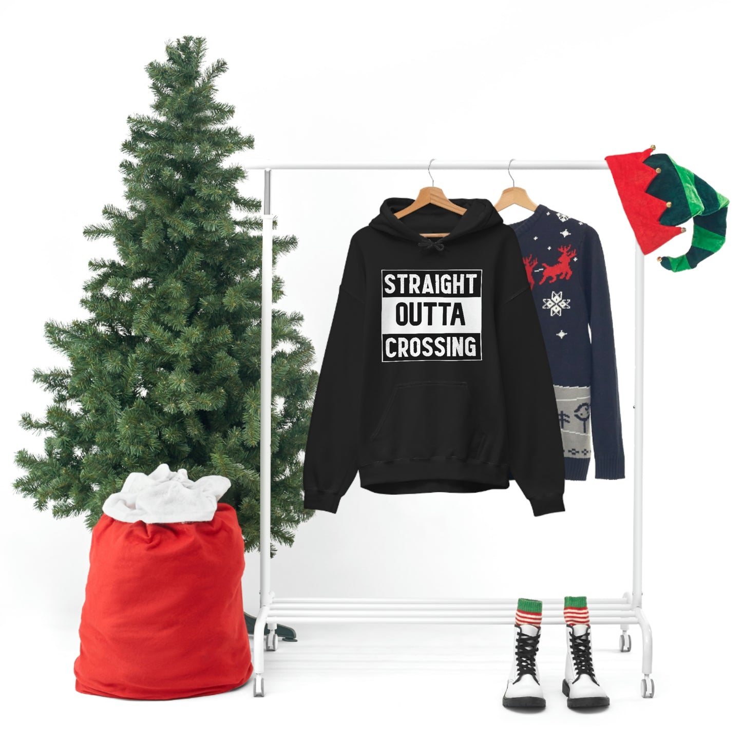 Straight Outta Crossing Unisex Hoodie