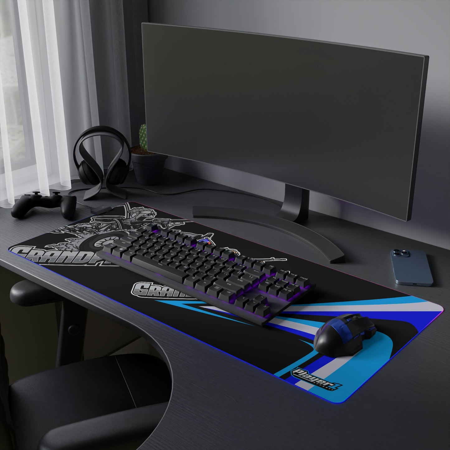 GrandpaG LED Gaming Mouse Pad