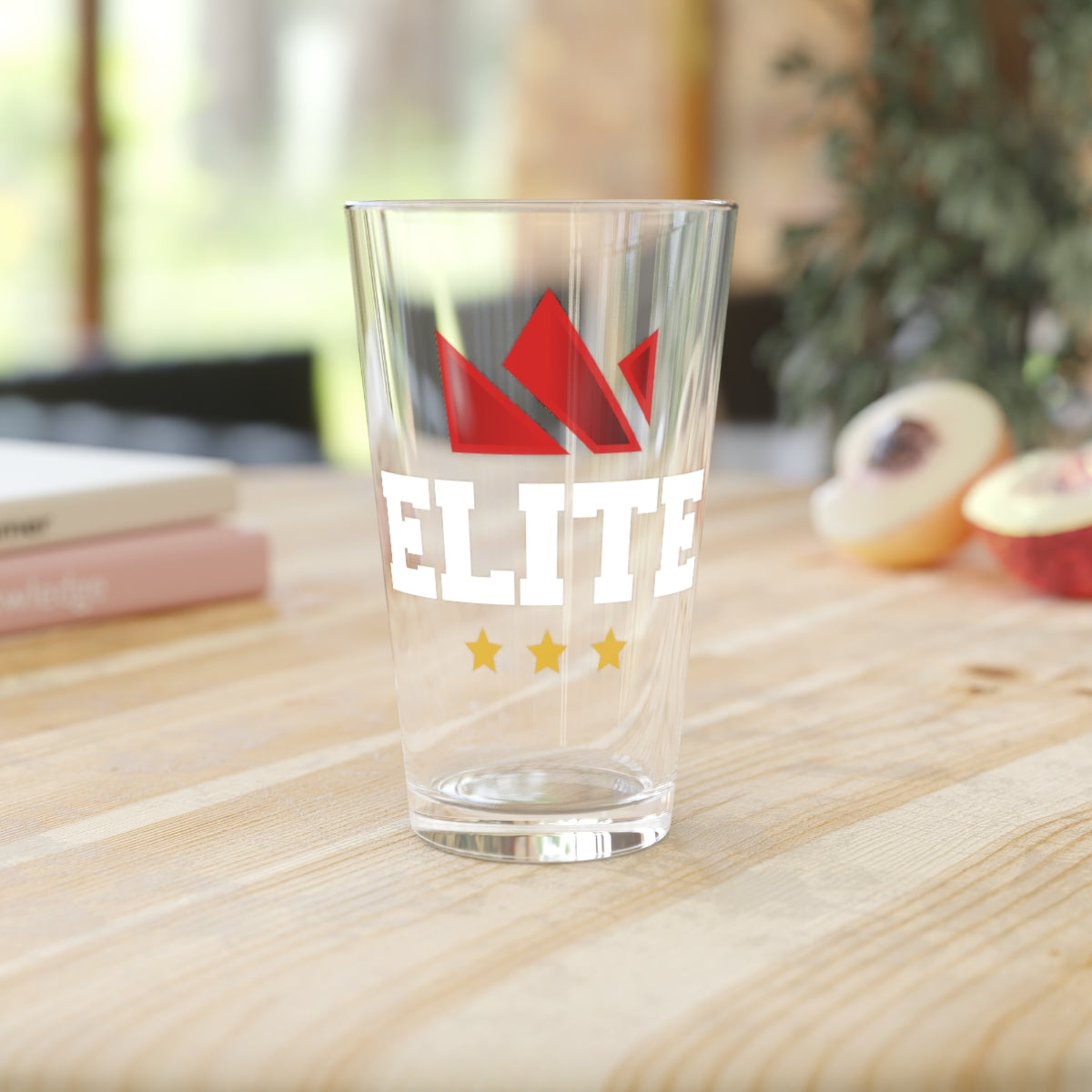 EliteTeam.Tv Pint Glass, 16oz
