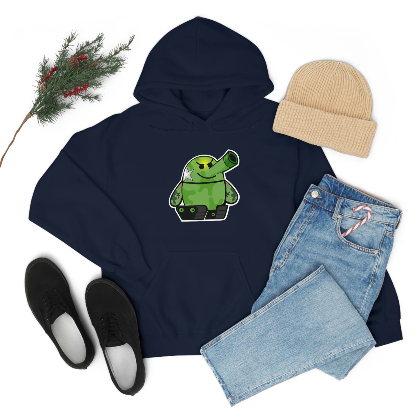Smarmy Tank Cartoon Unisex Hoodie