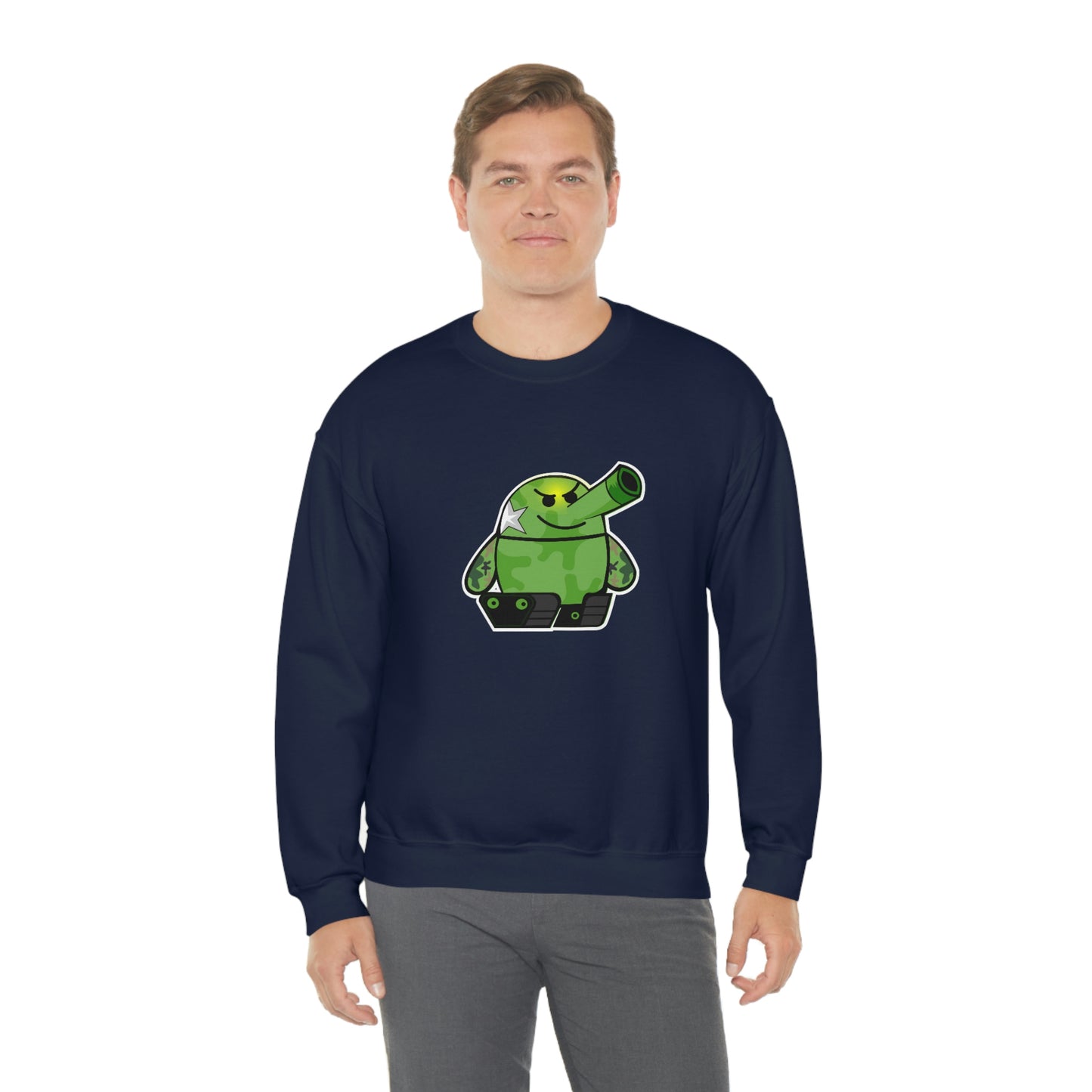 Smarmy Tank Cartoon Unisex Sweatshirt