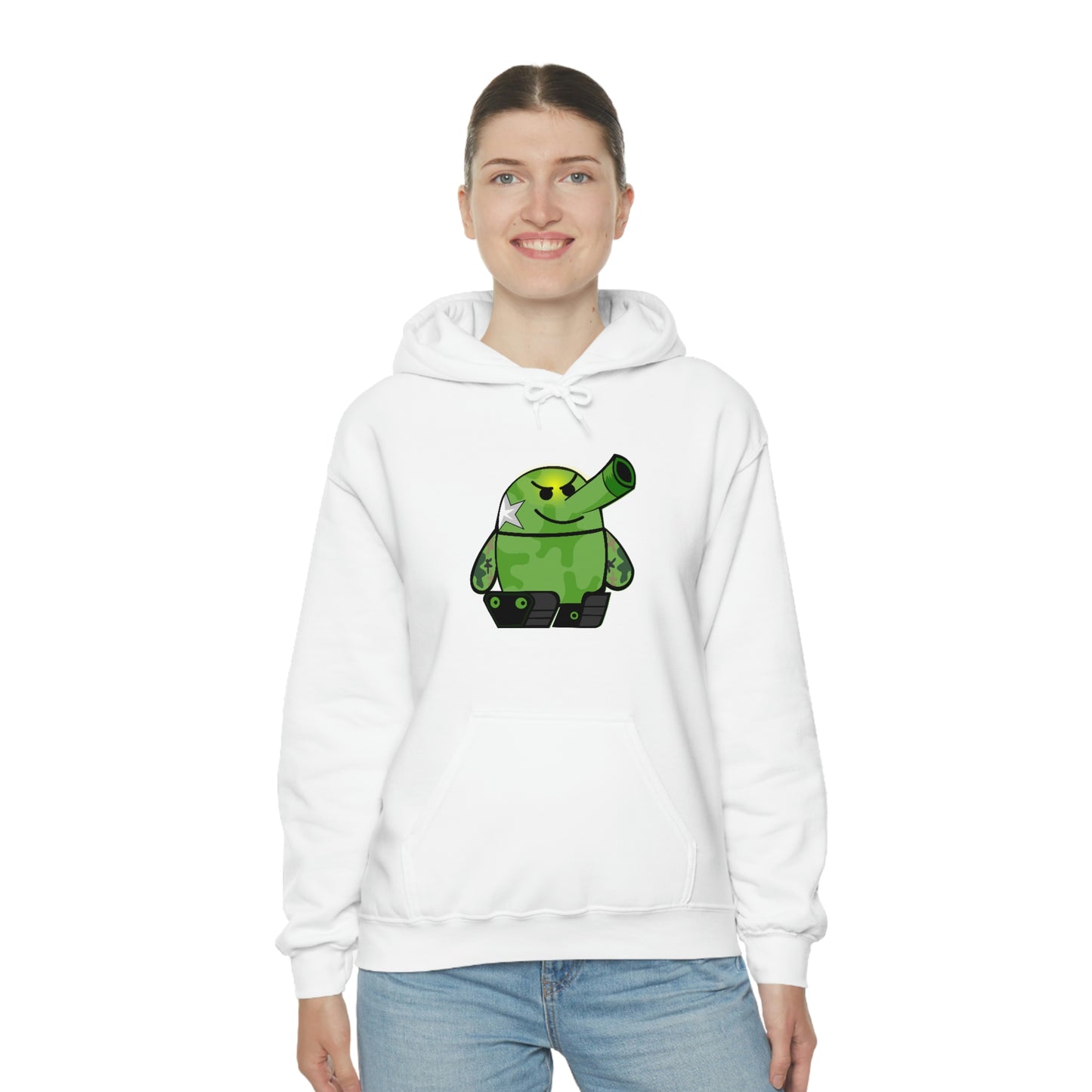 Smarmy Tank Cartoon Unisex Hoodie