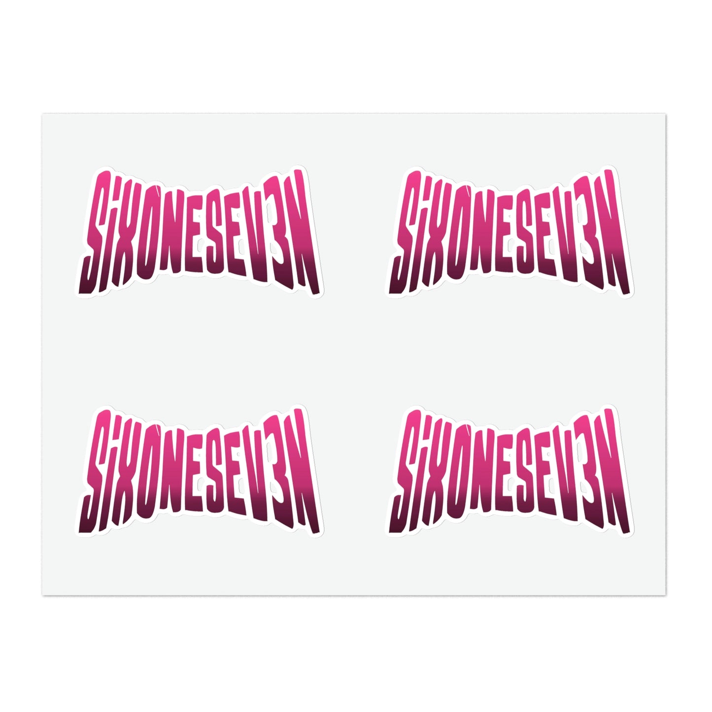 SixOneSev3n Text Sticker Sheets