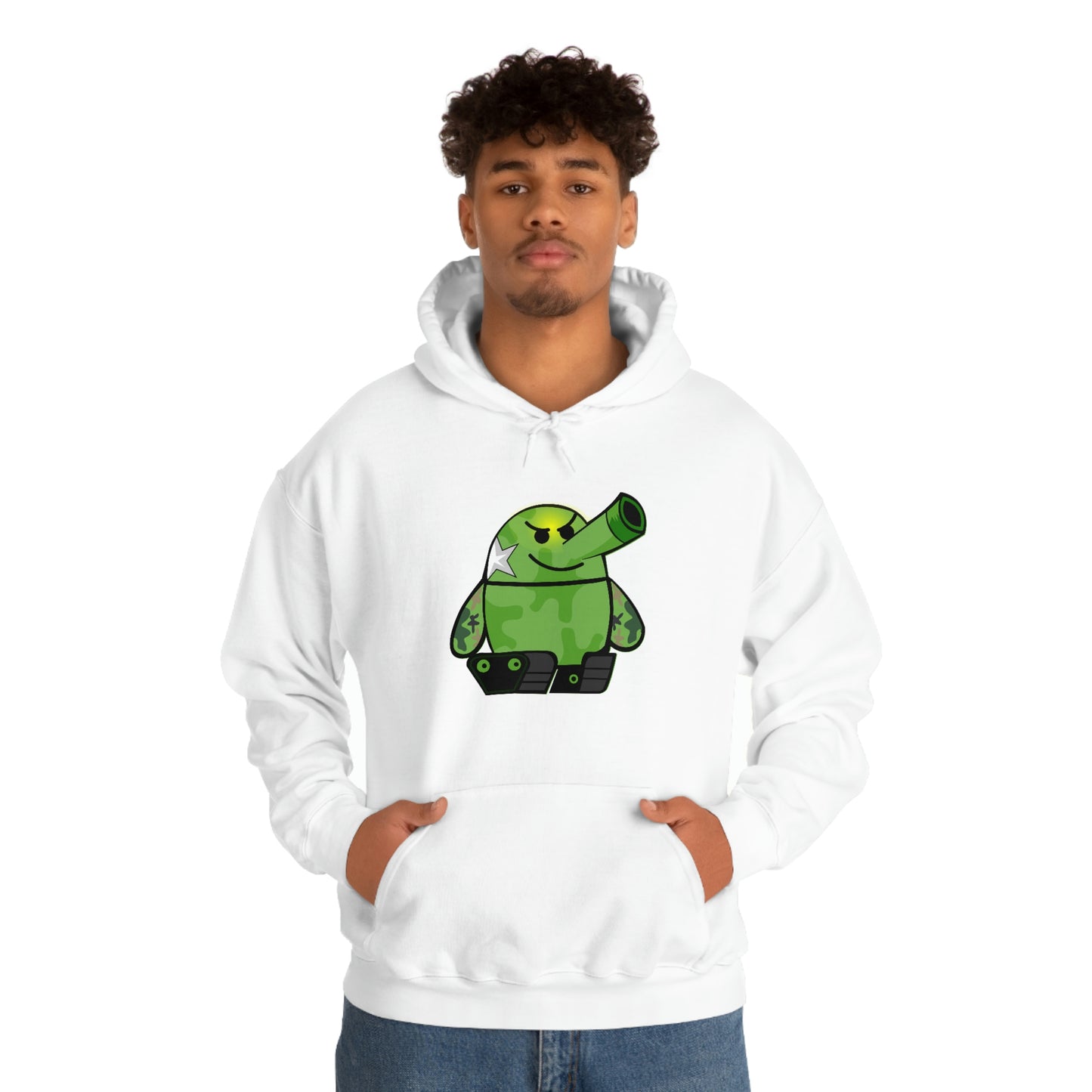 Smarmy Tank Cartoon Unisex Hoodie