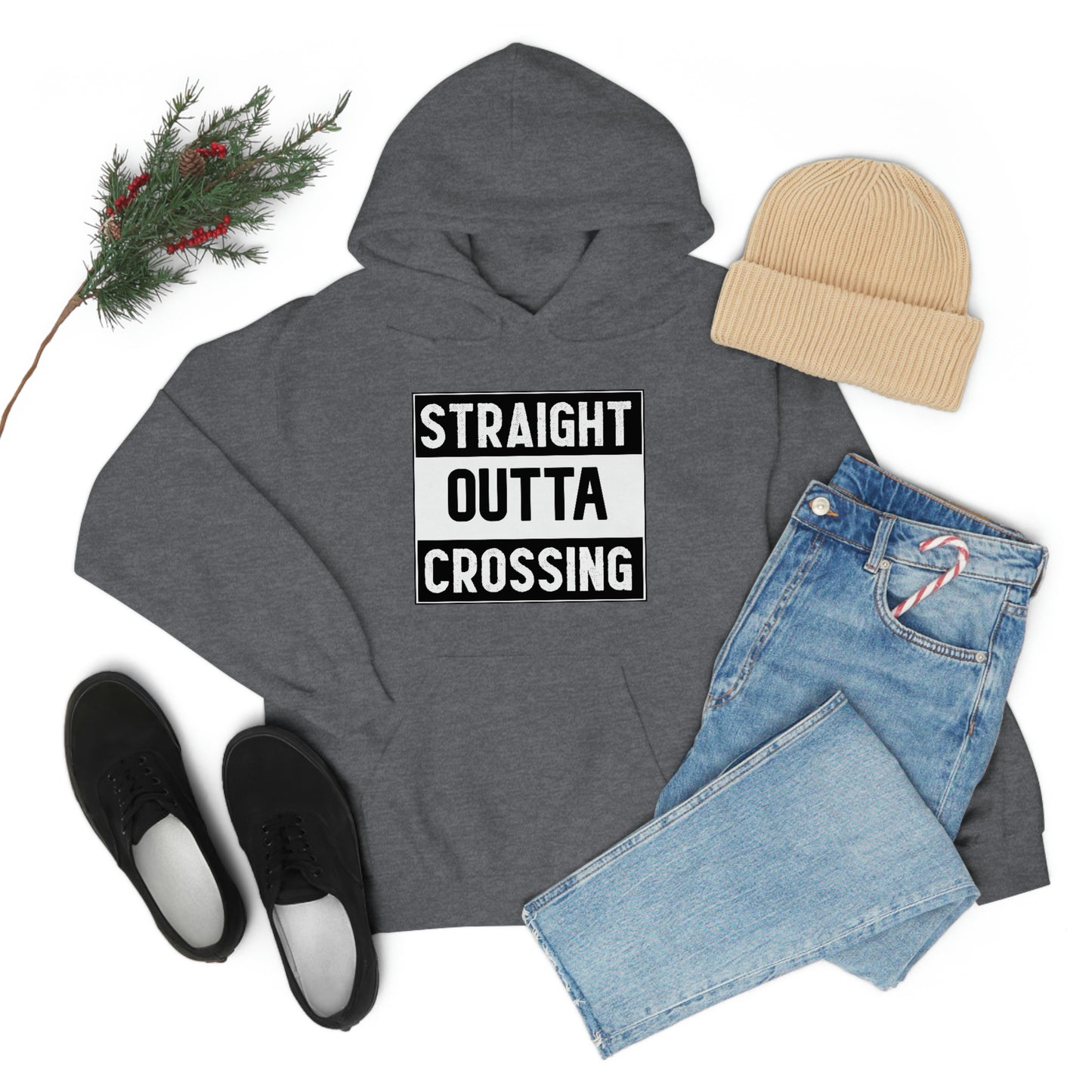 Straight Outta Crossing Unisex Hoodie