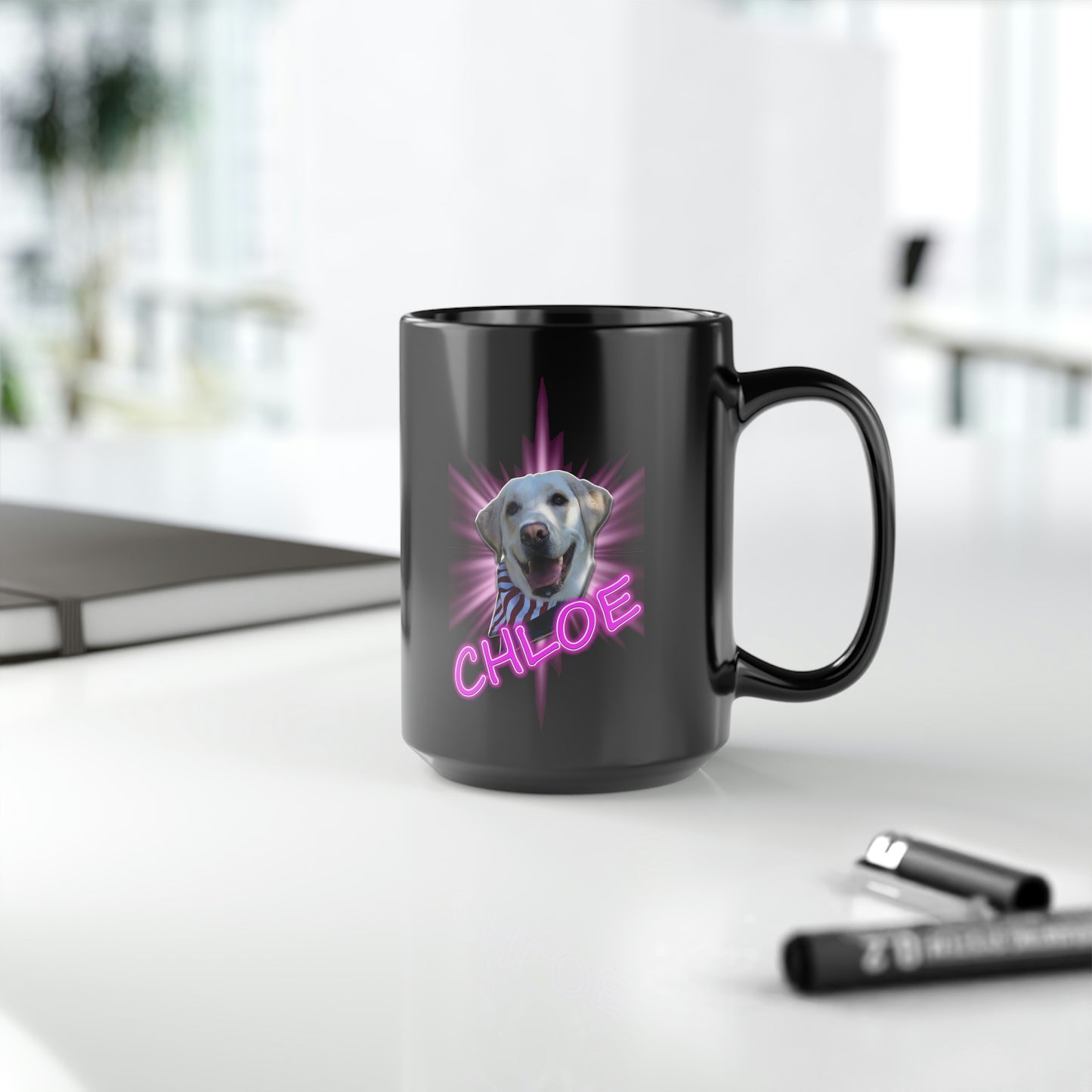 Dj Ditter Chloe Black Mug, 15oz