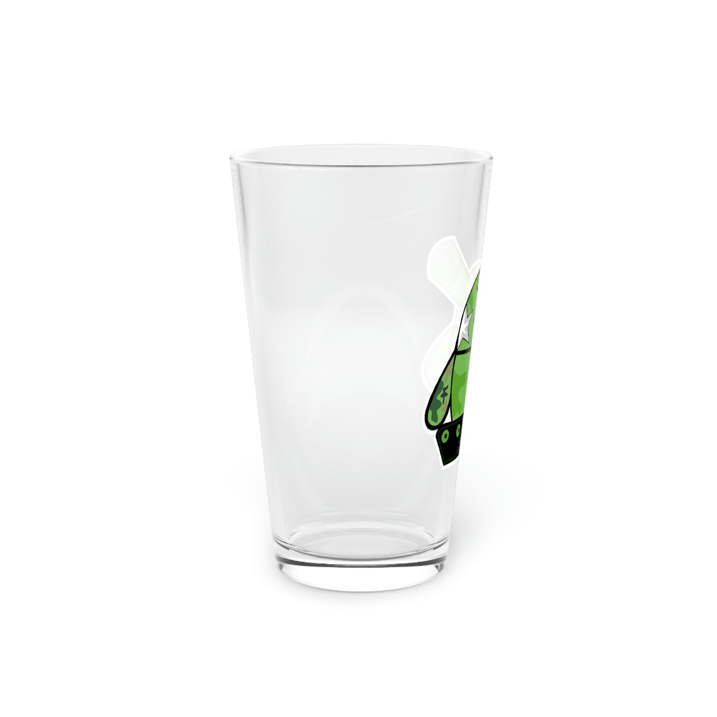 Smarmy Tank Cartoon Pint Glass, 16oz
