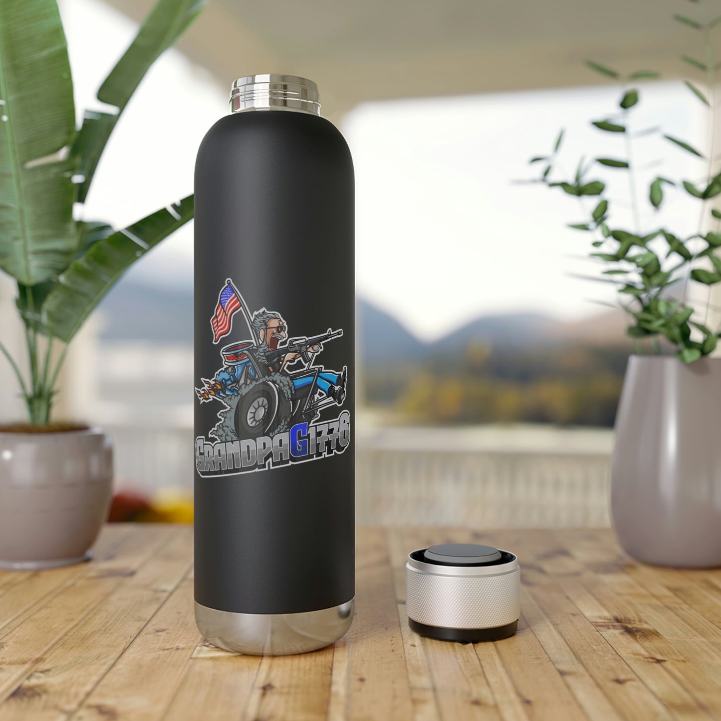 GrandpaG Soundwave Copper Vacuum Audio Bottle 22oz