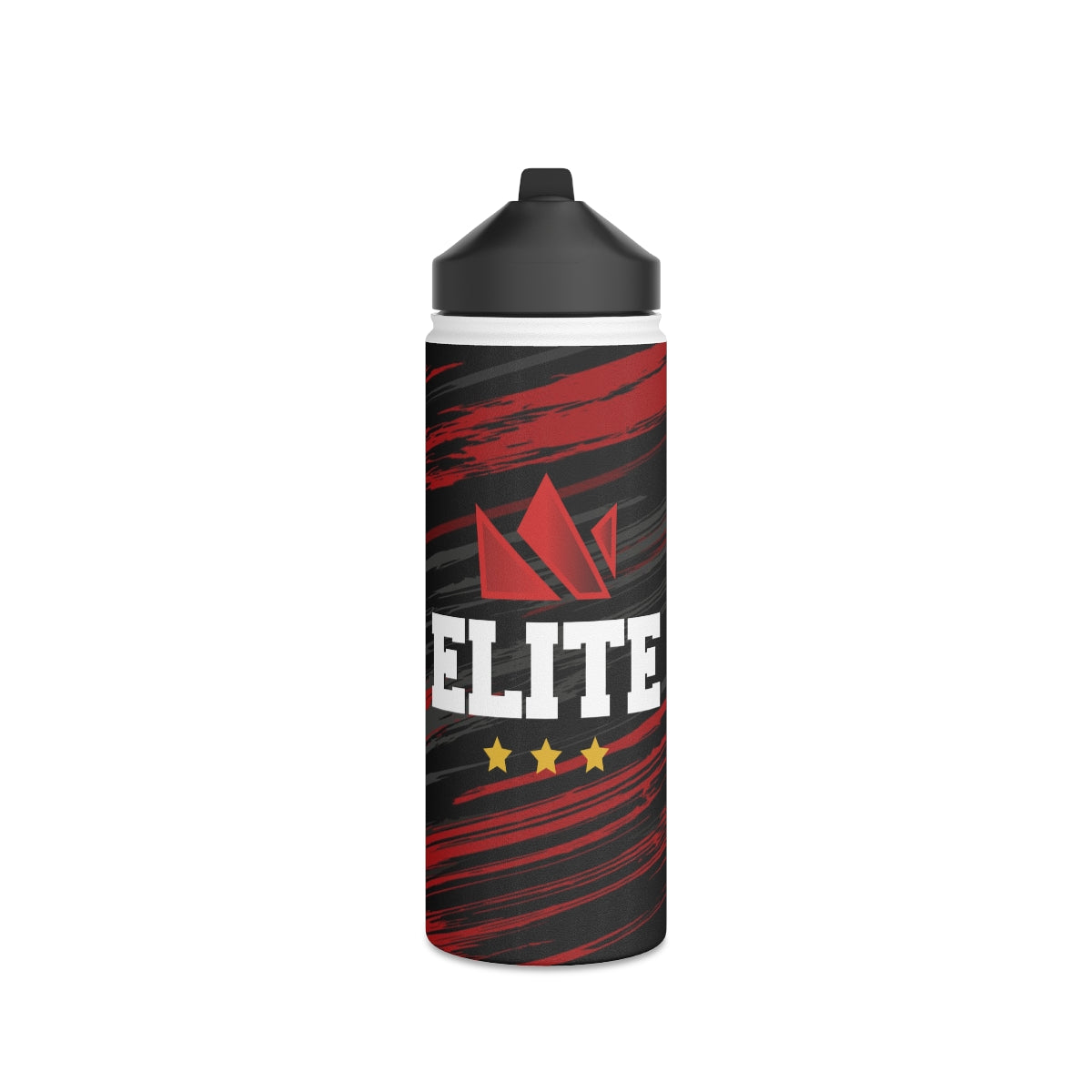 EliteTeam.Tv Stainless Steel Water Bottle, Standard Lid