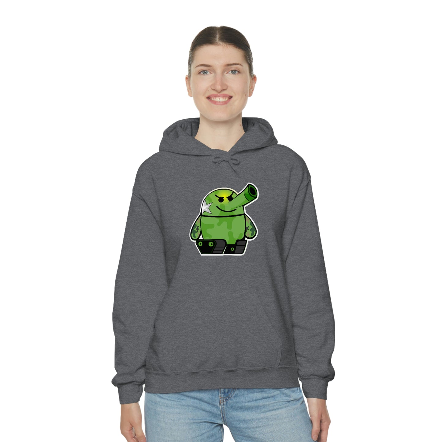 Smarmy Tank Cartoon Unisex Hoodie