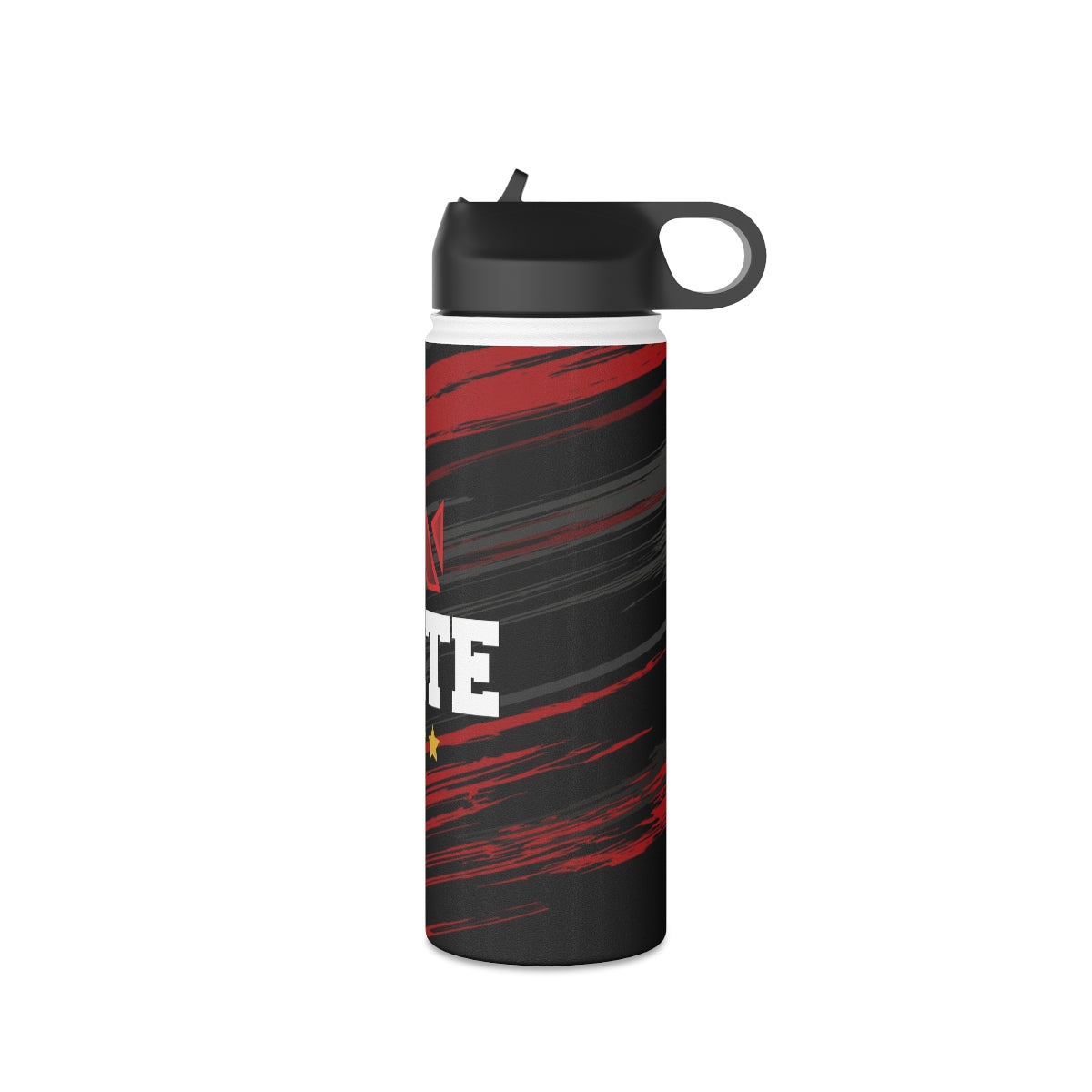 EliteTeam.Tv Stainless Steel Water Bottle, Standard Lid