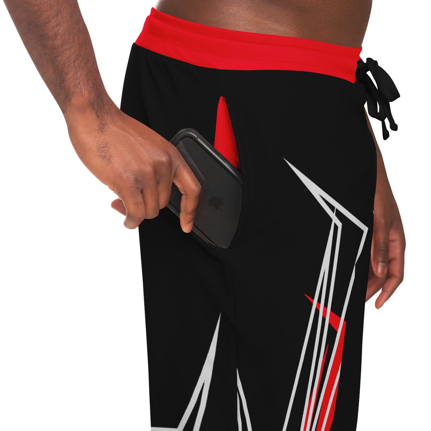 Red Bit Jogger Pants