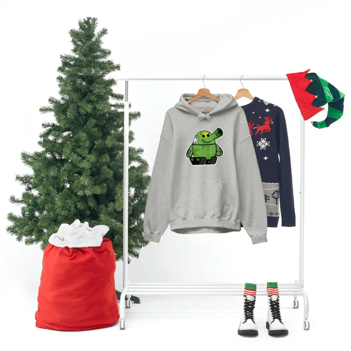 Smarmy Tank Cartoon Unisex Hoodie