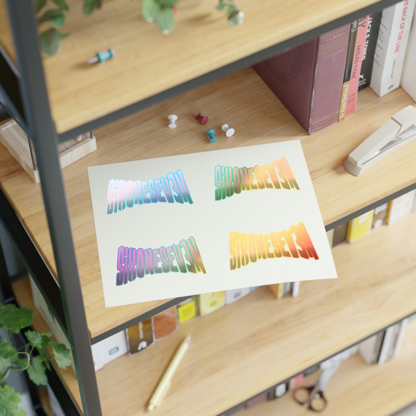 SixOneSev3n Text Sticker Sheets