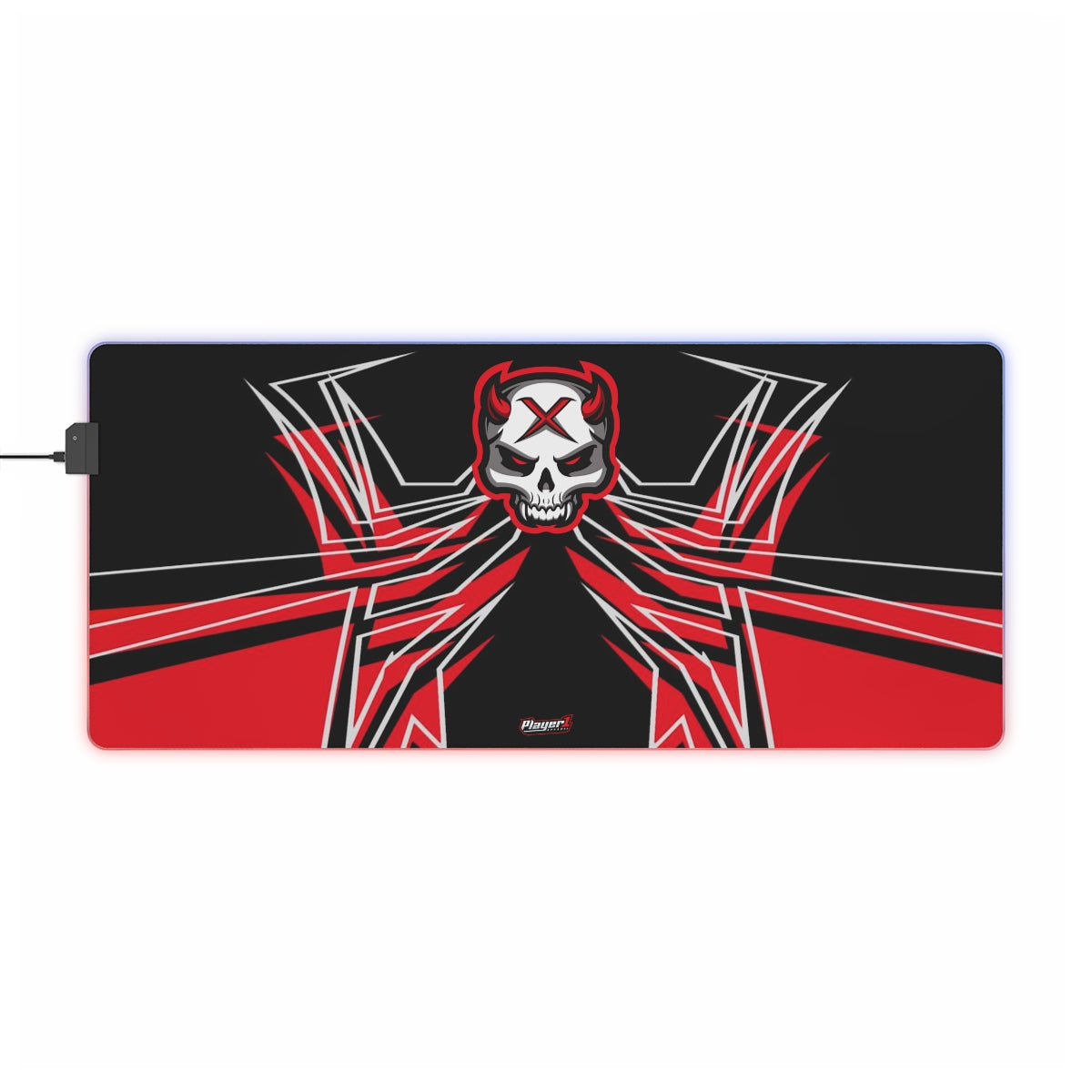 Red Bit LED Gaming Mouse Pad