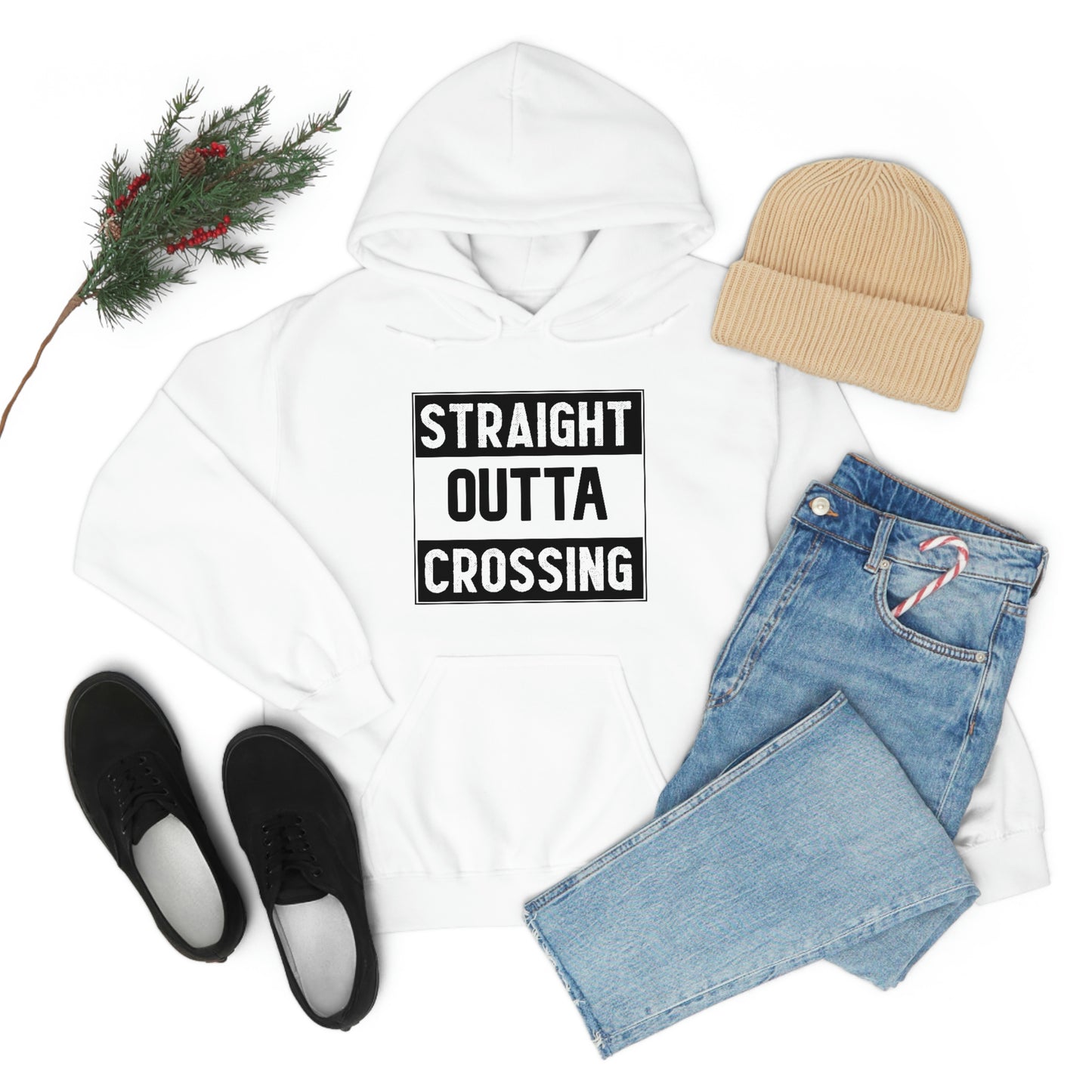 Straight Outta Crossing Unisex Hoodie