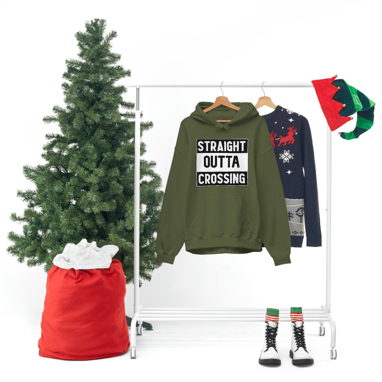 Straight Outta Crossing Unisex Hoodie