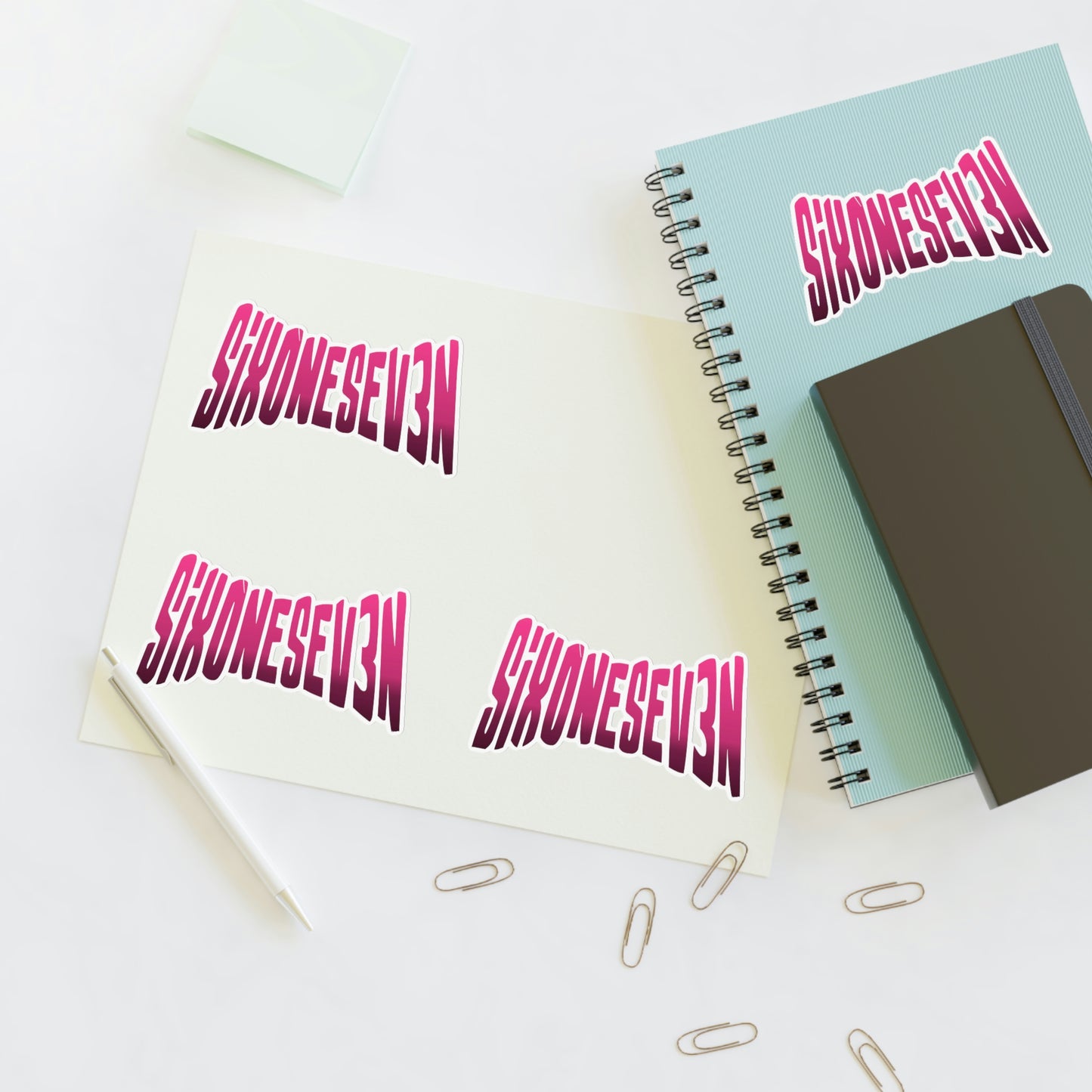 SixOneSev3n Text Sticker Sheets
