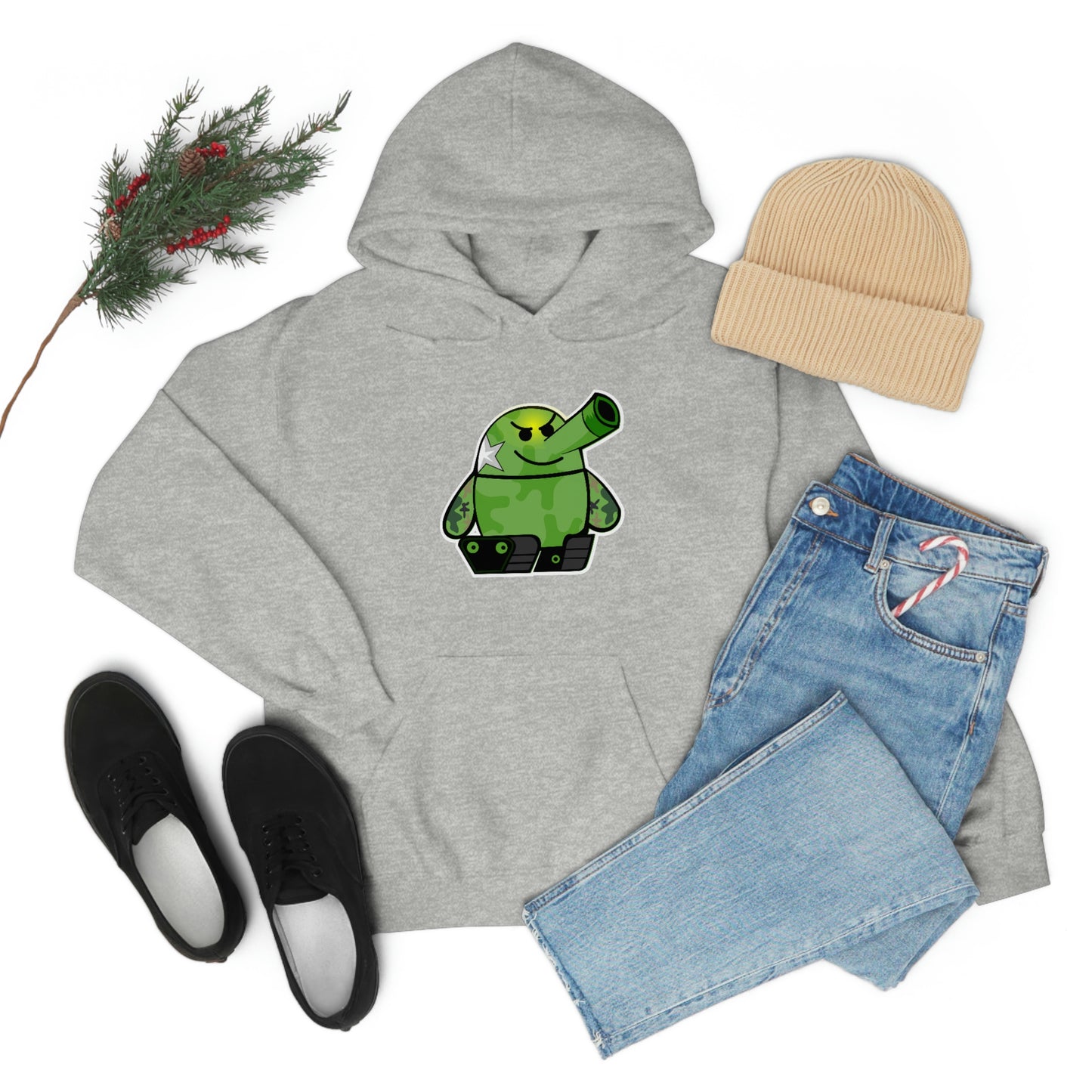 Smarmy Tank Cartoon Unisex Hoodie