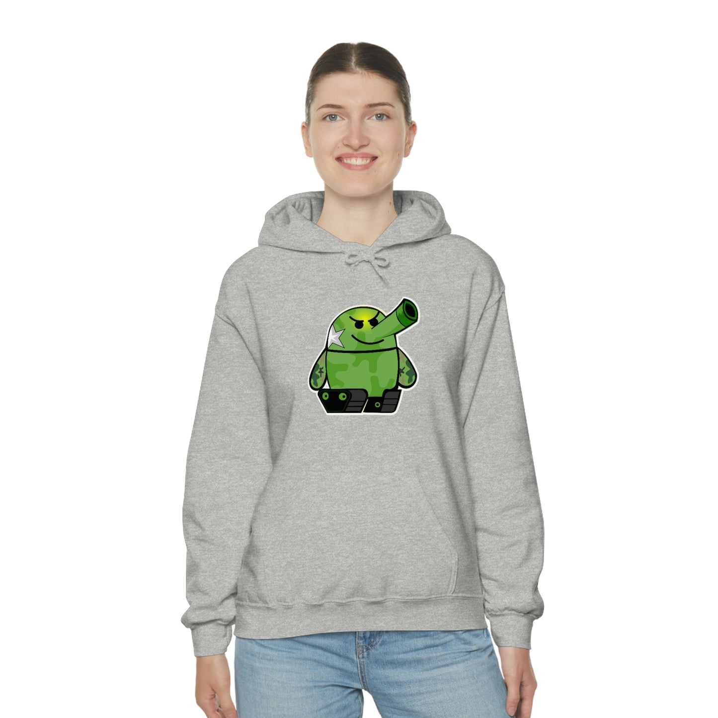 Smarmy Tank Cartoon Unisex Hoodie